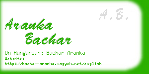 aranka bachar business card
